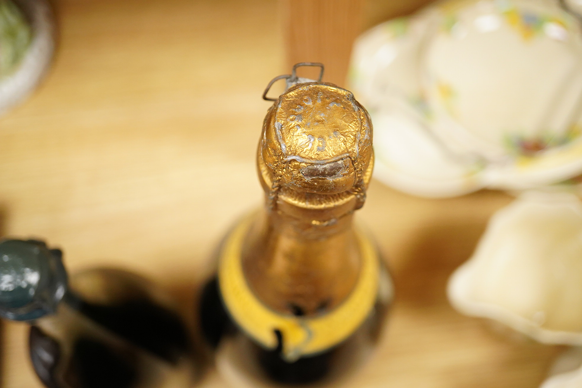 A bottle of Dom Perignon Champagne, 1959 and a magnum of Veuve Cliquot Ponsardin 1945